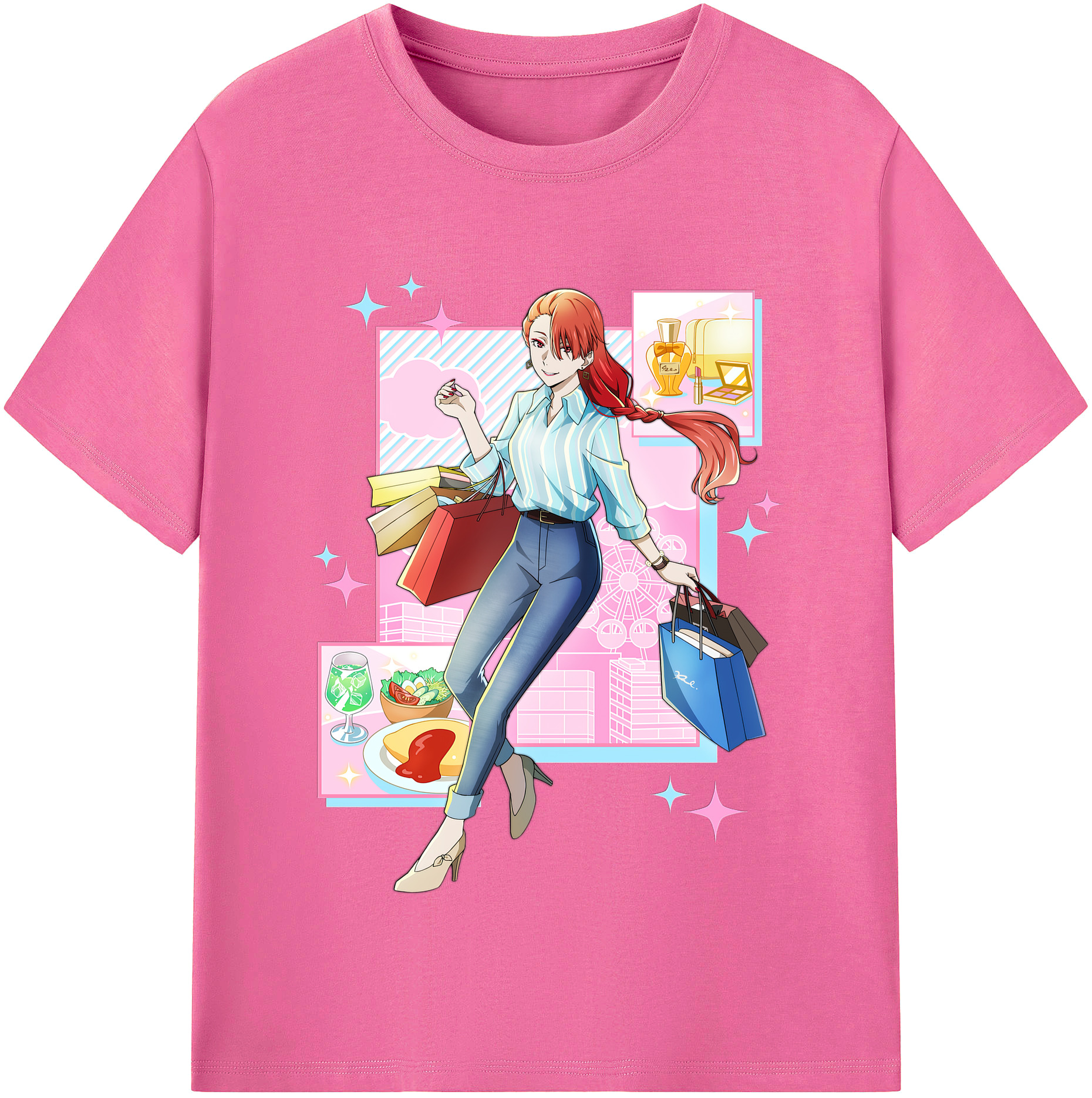 （画像用） 文豪ストレイドッグス Bungo Stray Dogs レディースカジュアルプリントTシャツ（綿100％）